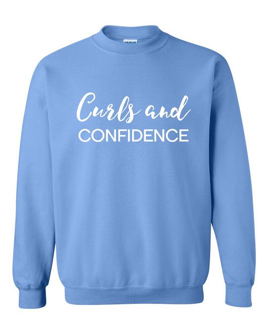 Curls and Confidence Sweatshirt (Blue)